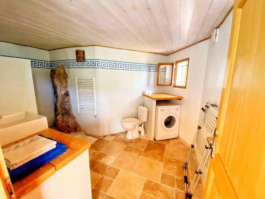 Bas De Villa Au Milieu Des Oliviers. Chateauneuf-Villevieille ภายนอก รูปภาพ