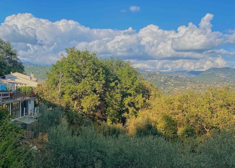 Bas De Villa Au Milieu Des Oliviers. Chateauneuf-Villevieille ภายนอก รูปภาพ