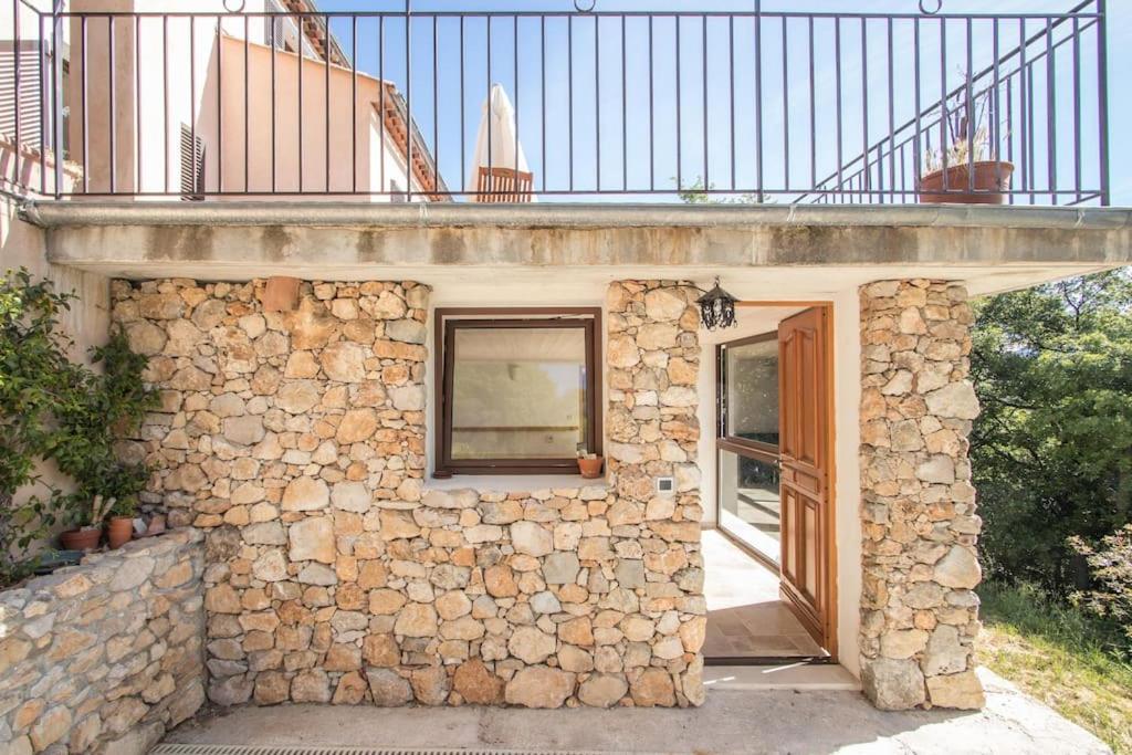 Bas De Villa Au Milieu Des Oliviers. Chateauneuf-Villevieille ภายนอก รูปภาพ