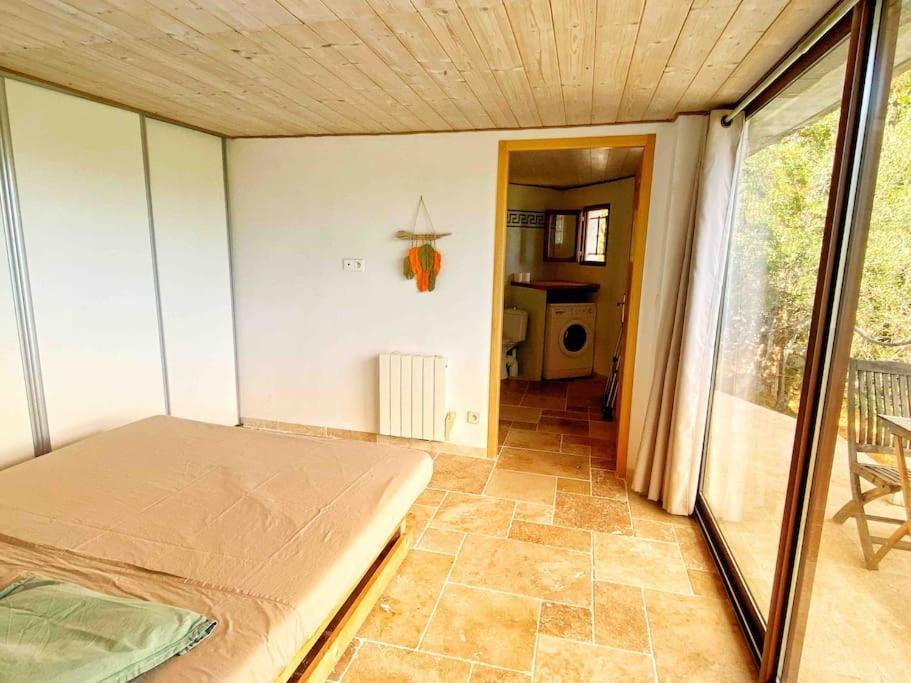 Bas De Villa Au Milieu Des Oliviers. Chateauneuf-Villevieille ภายนอก รูปภาพ