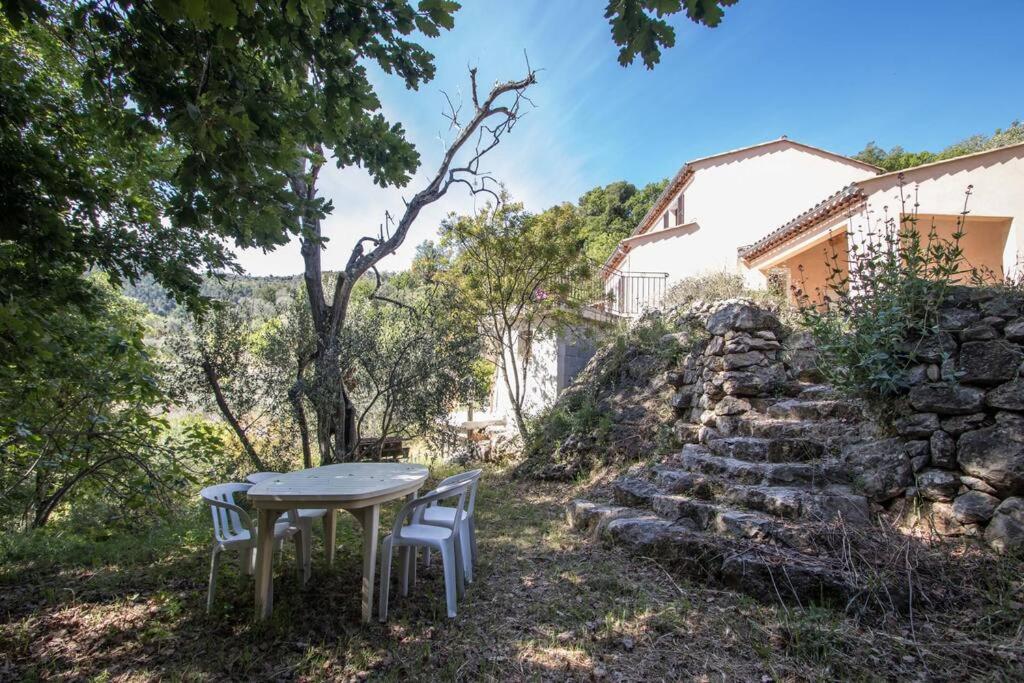 Bas De Villa Au Milieu Des Oliviers. Chateauneuf-Villevieille ภายนอก รูปภาพ