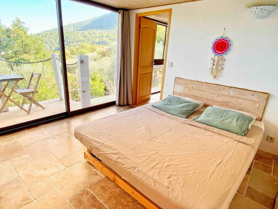 Bas De Villa Au Milieu Des Oliviers. Chateauneuf-Villevieille ภายนอก รูปภาพ